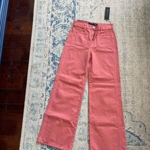 Veronica beard Women's Pink Wide-Leg Jeans